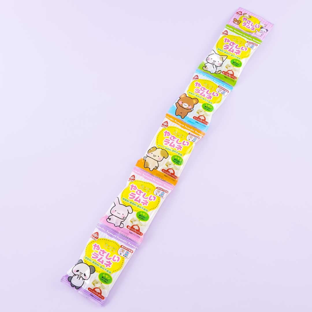 Sanko Seika Yasashii Lemon Ramune Set - 5 pcs