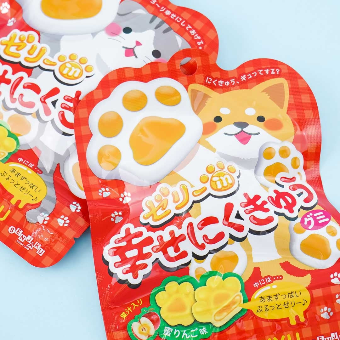 Senjaku Happy Nikukyu Cat Paw Gummy - Honey Apple