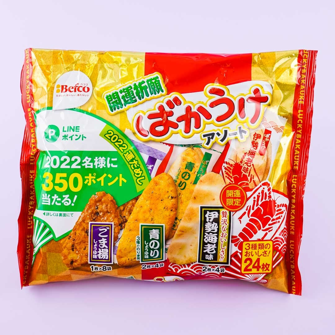 Befco Kuriyama 2022 Good Luck Bakauke Rice Crackers - Assorted