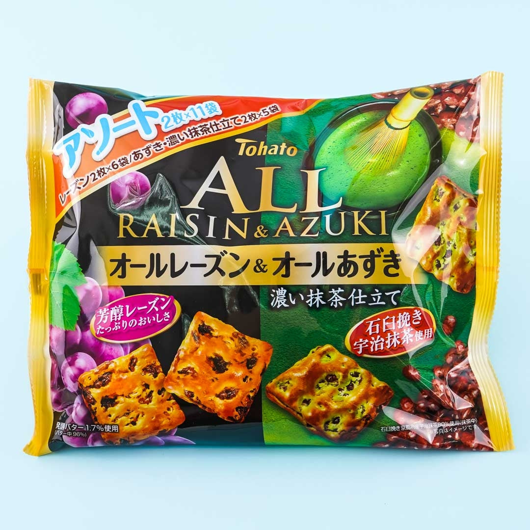 Tohato All Assorted Raisins & Azuki Dark Match Biscuit Pack