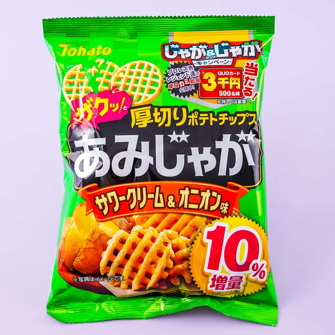 Tohato Ami Jaga Potato Snacks - Sour Cream & Onion