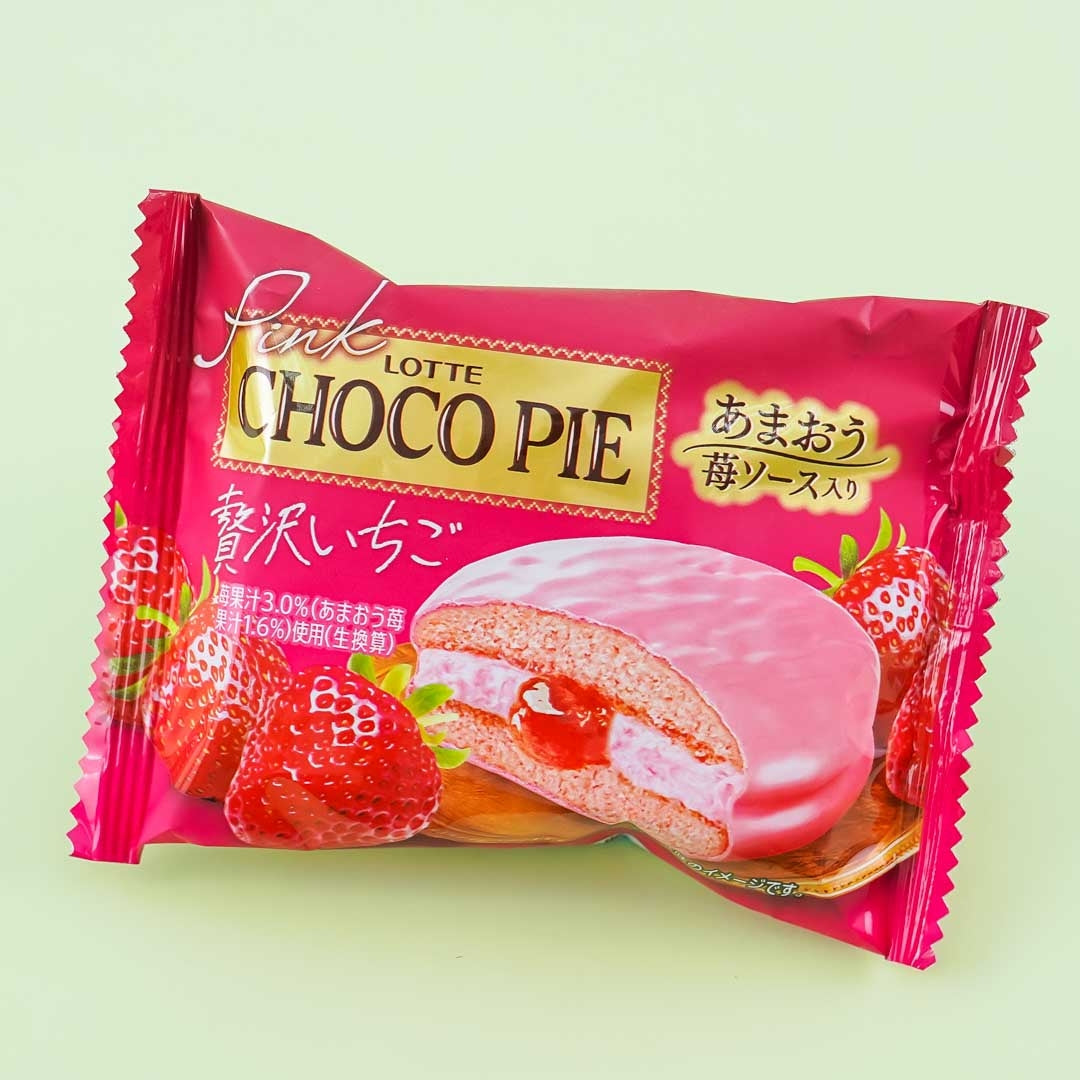 Lotte Choco Pie - Luxury Strawberry