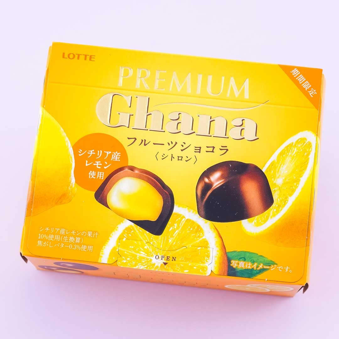 Lotte Premium Ghana Fruit Chocolate - Citron