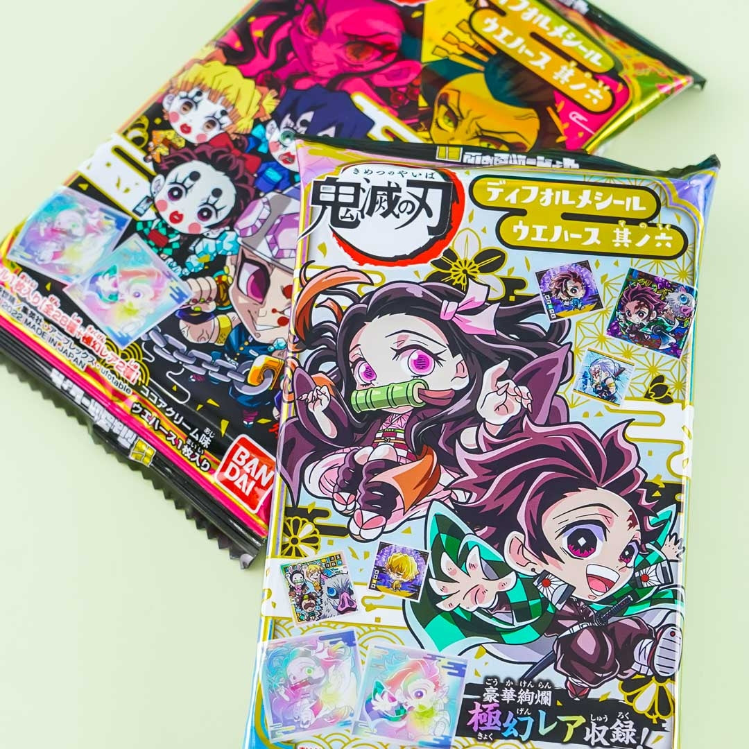 Demon Slayer Wafer With Holographic Sticker Set