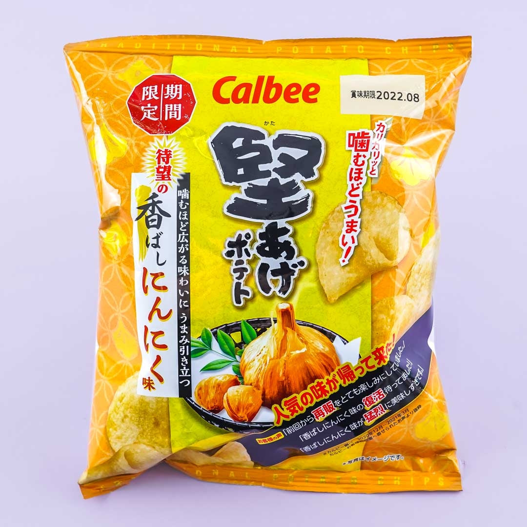 Calbee Kata-age Potato Chips - Scented Garlic