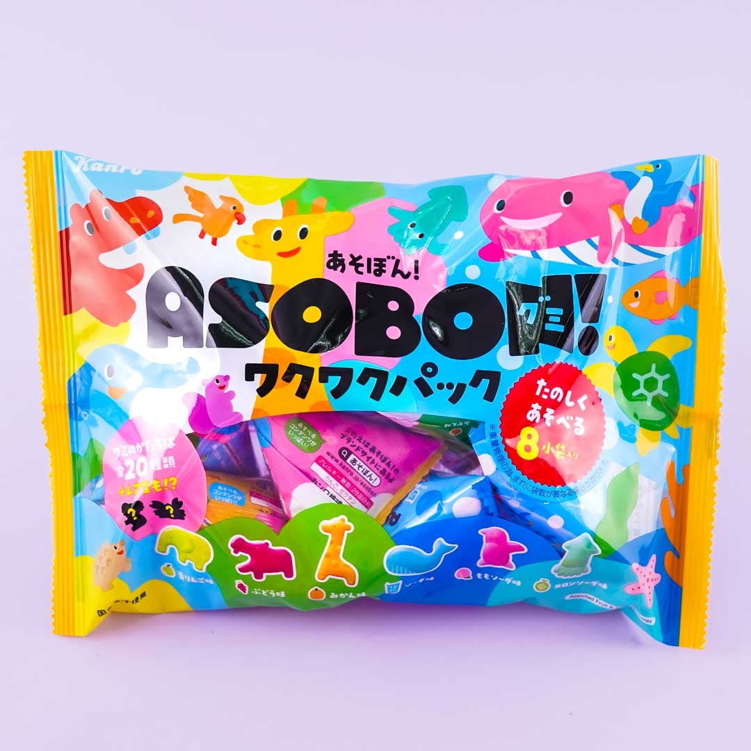 Kanro Asobon Animal World Gummy Candy Pack