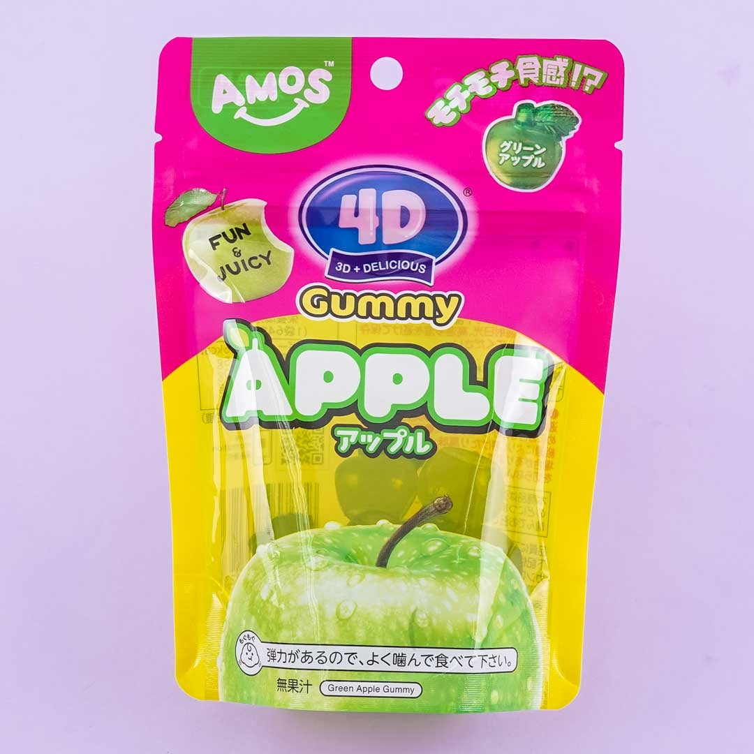 Kanro Amos 4D Gummy - Green Apple