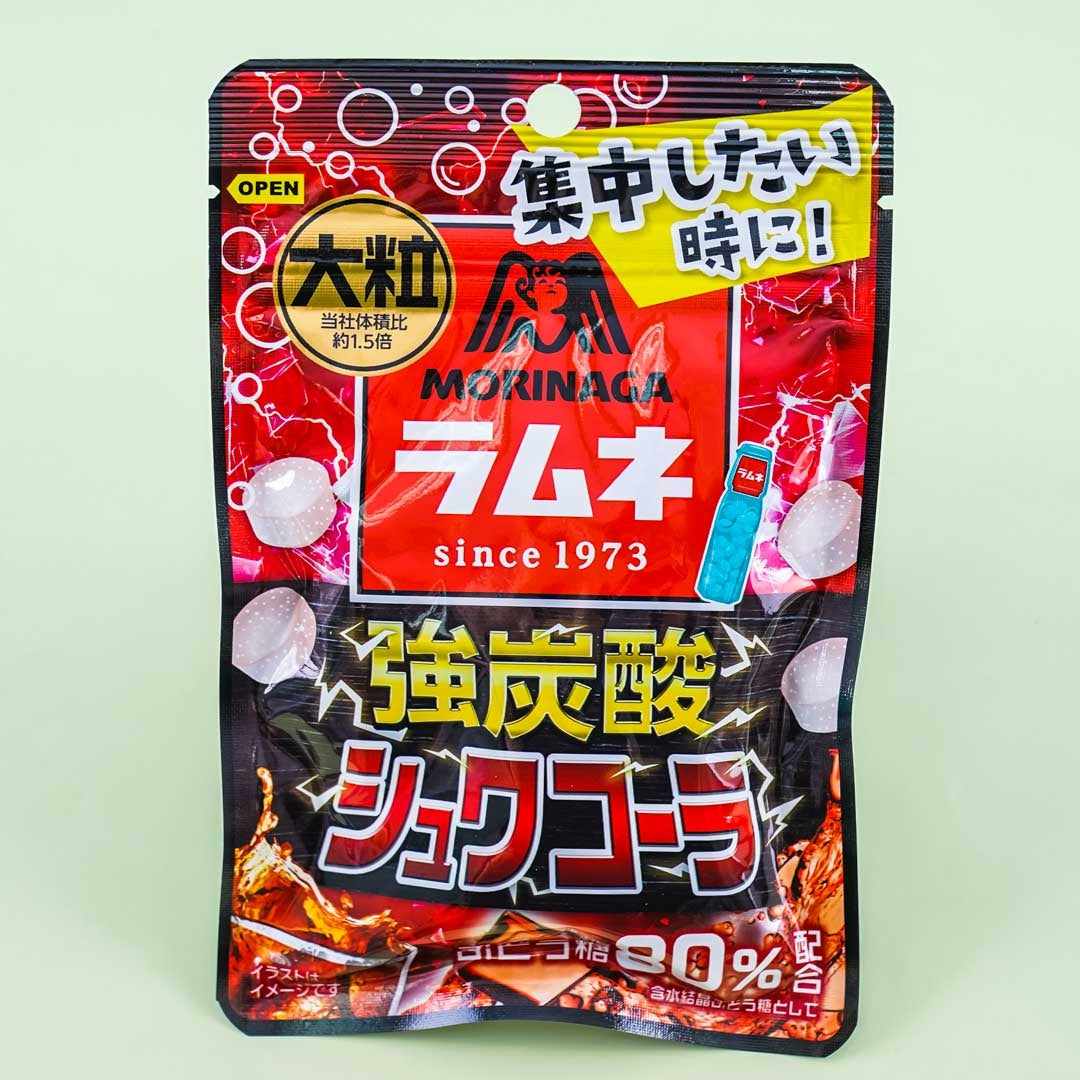 Morinaga Large Grain Ramune Candy - Strong Carbonated Shuwa Cola