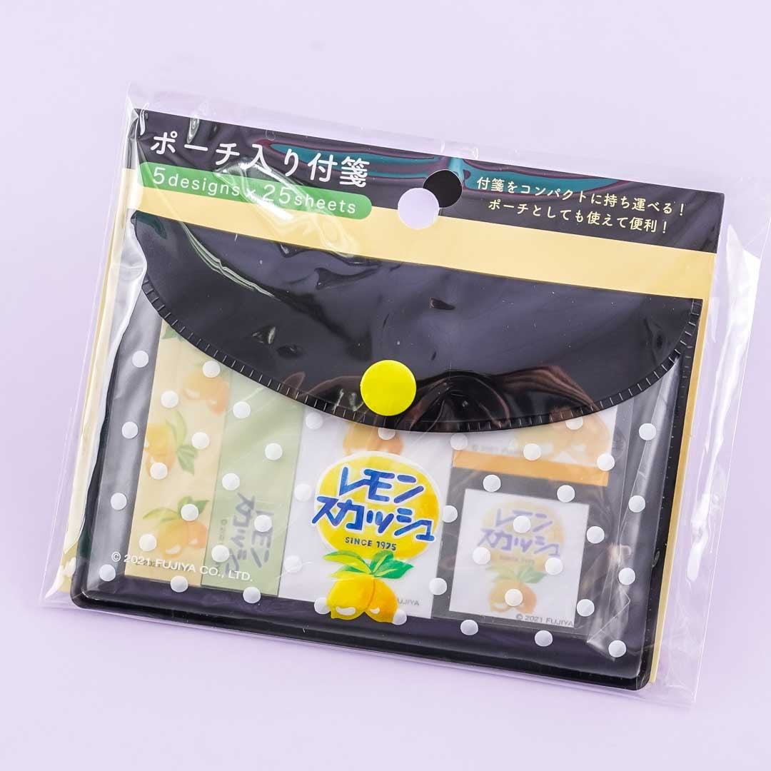 Lemon Squash Sticky Notes With Pouch