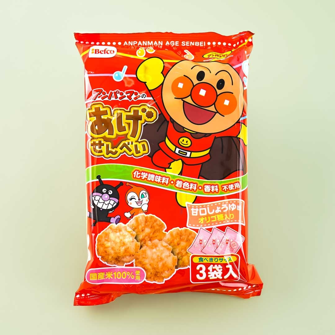 Anpanman’s Gift Kuriyama Rice Crackers - Sweet Soy Sauce