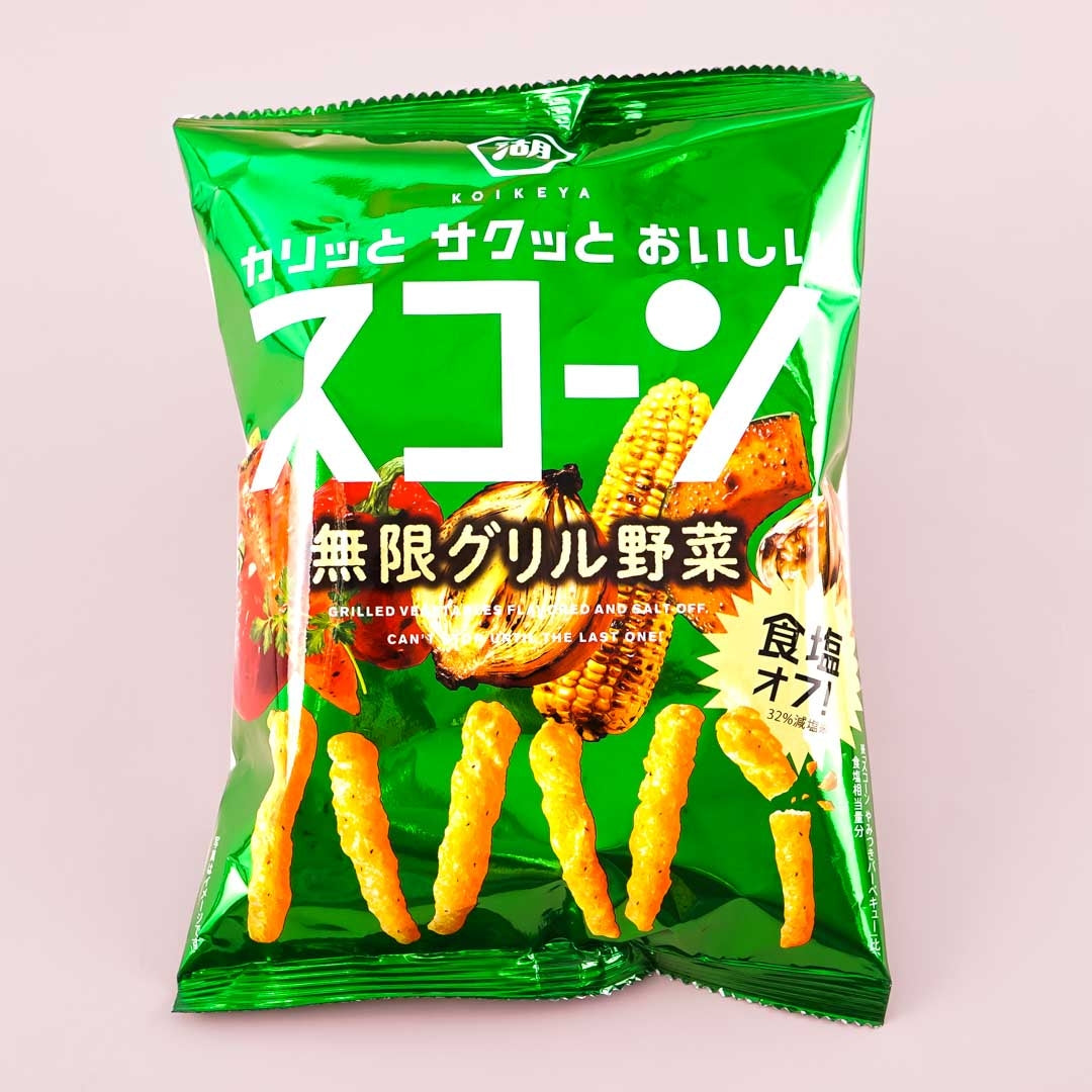 Koikeya Scone Corn Snacks - Grilled Vegetables