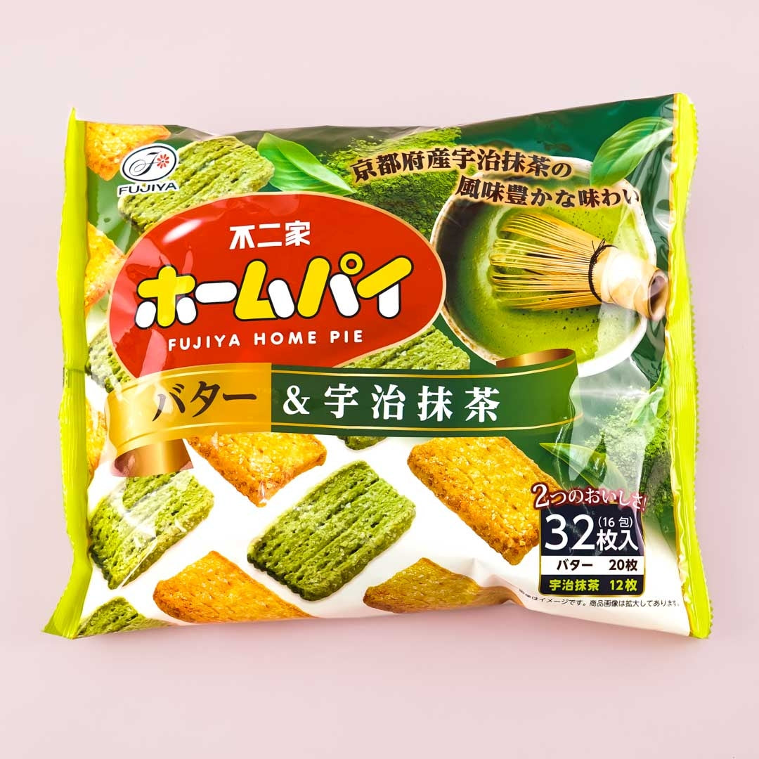 Fujiya Home Pie Snacks - Butter & Uji Matcha