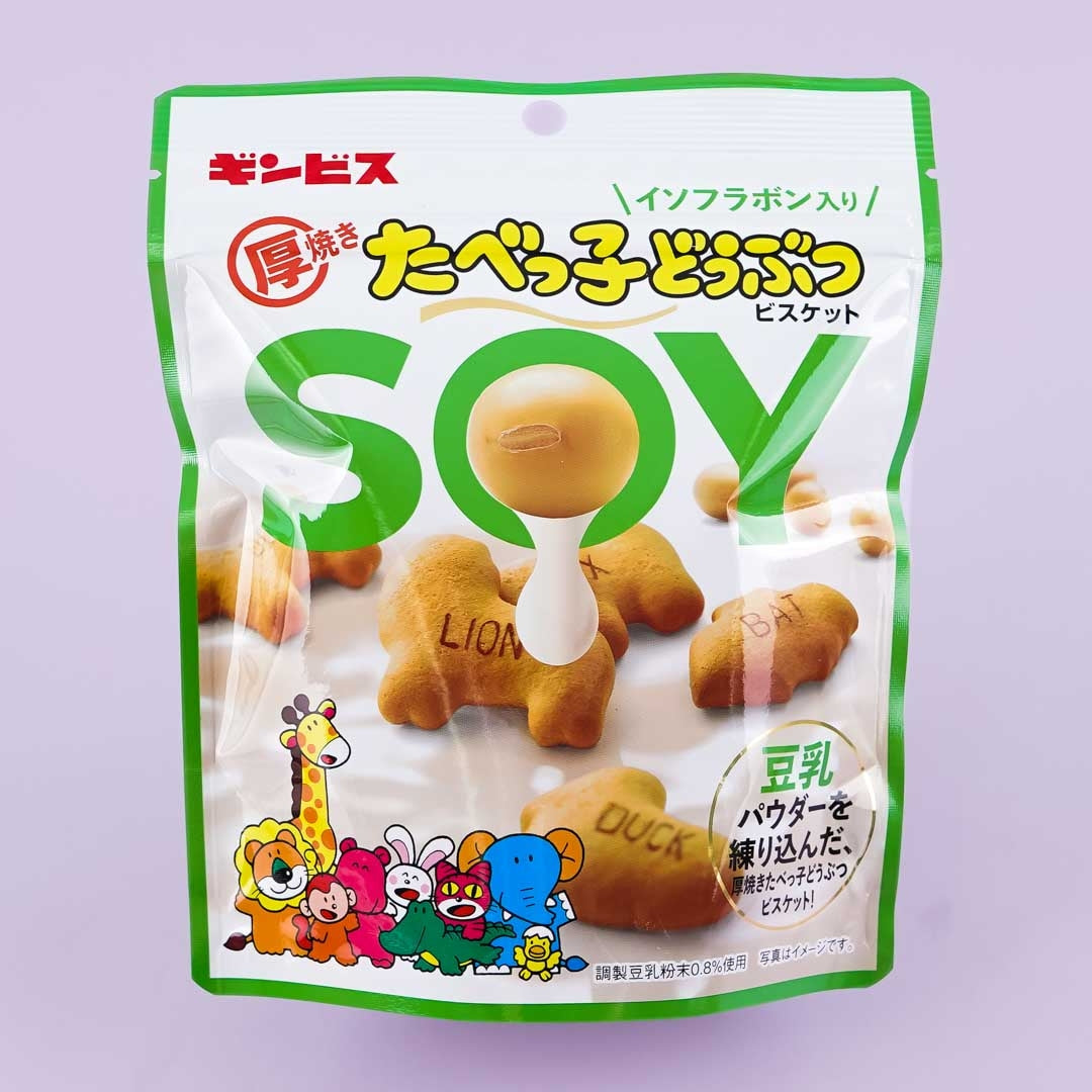 Ginbis Tabekko Animal Biscuits - Soy Milk