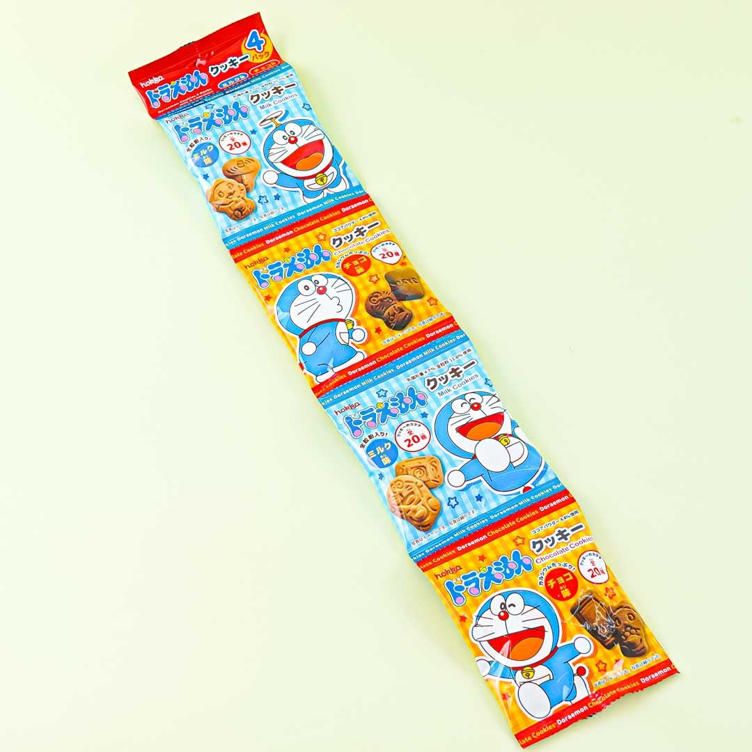 Doraemon Chocolate & Milk Character Cookies Set - 4 pcs
