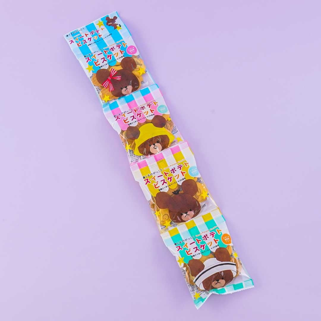 Hokuriku Bear's School Sweet Potato Biscuit Set - 4 pcs