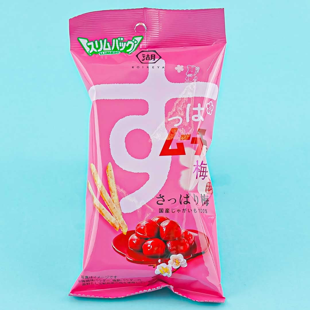 Koikeya Suppa Mucho Potato Sticks Slim Bag - Refreshing Plum