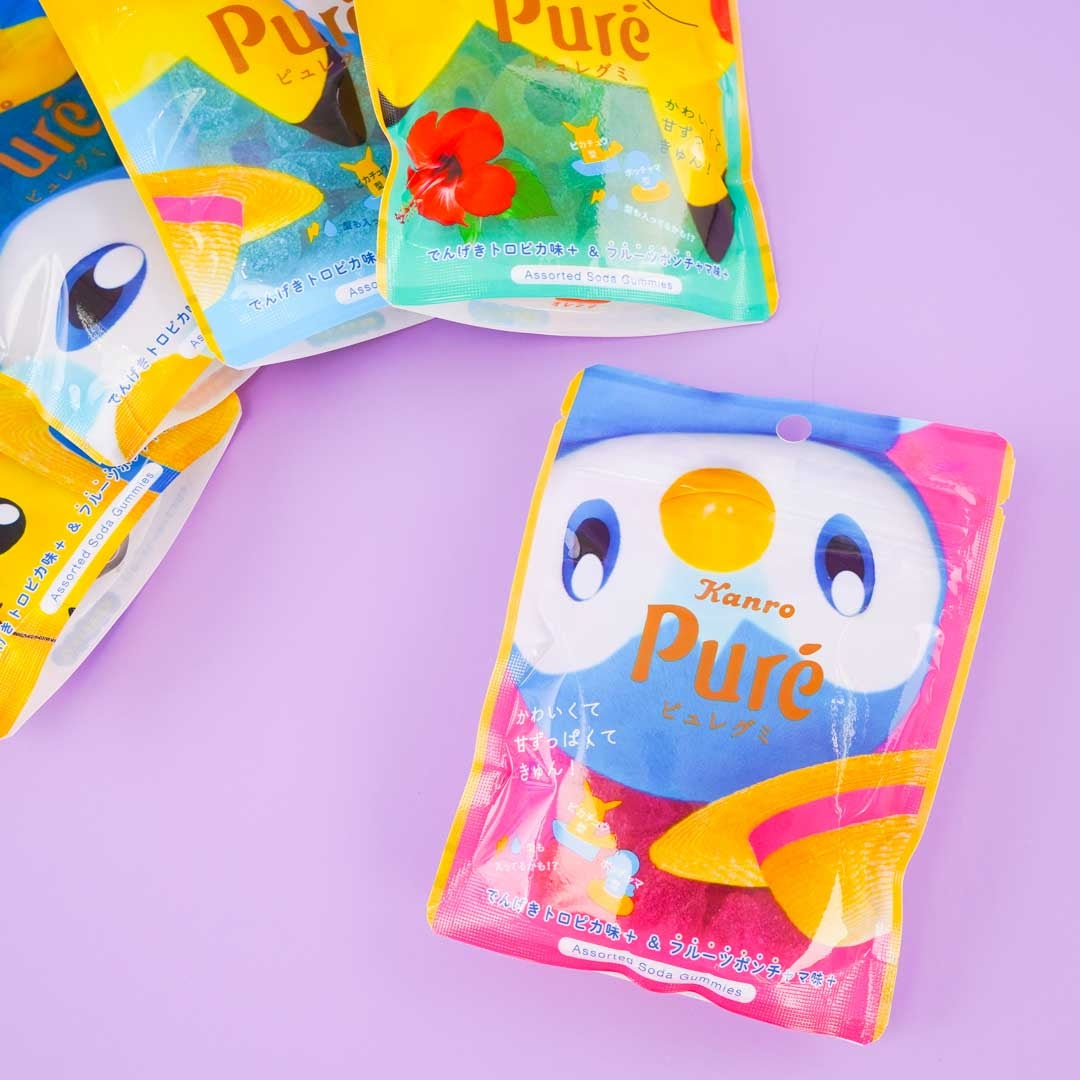 Pikachu & Piplup Pure Gummy - Tropical & Fruit Punch