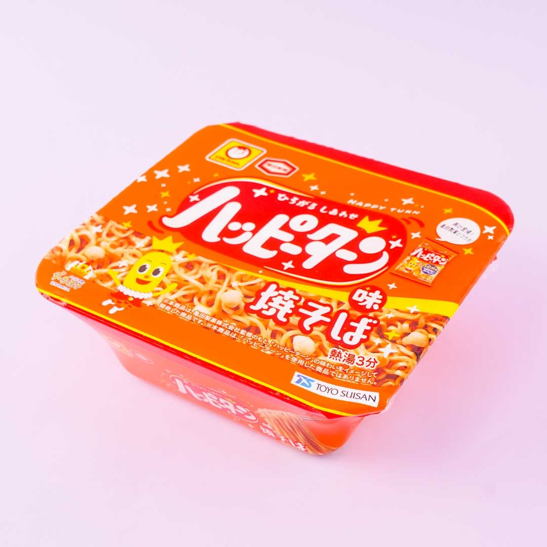 Maru-chan Yakisoba Noodle - Happy Turn Rice Cracker Flavor
