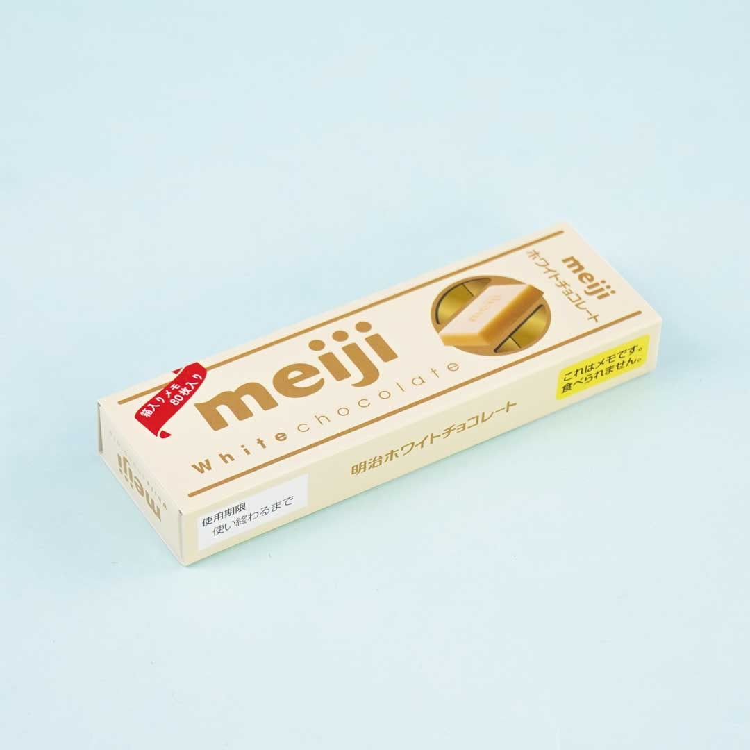 Meiji White Chocolate Bar Boxed Sticky Notes