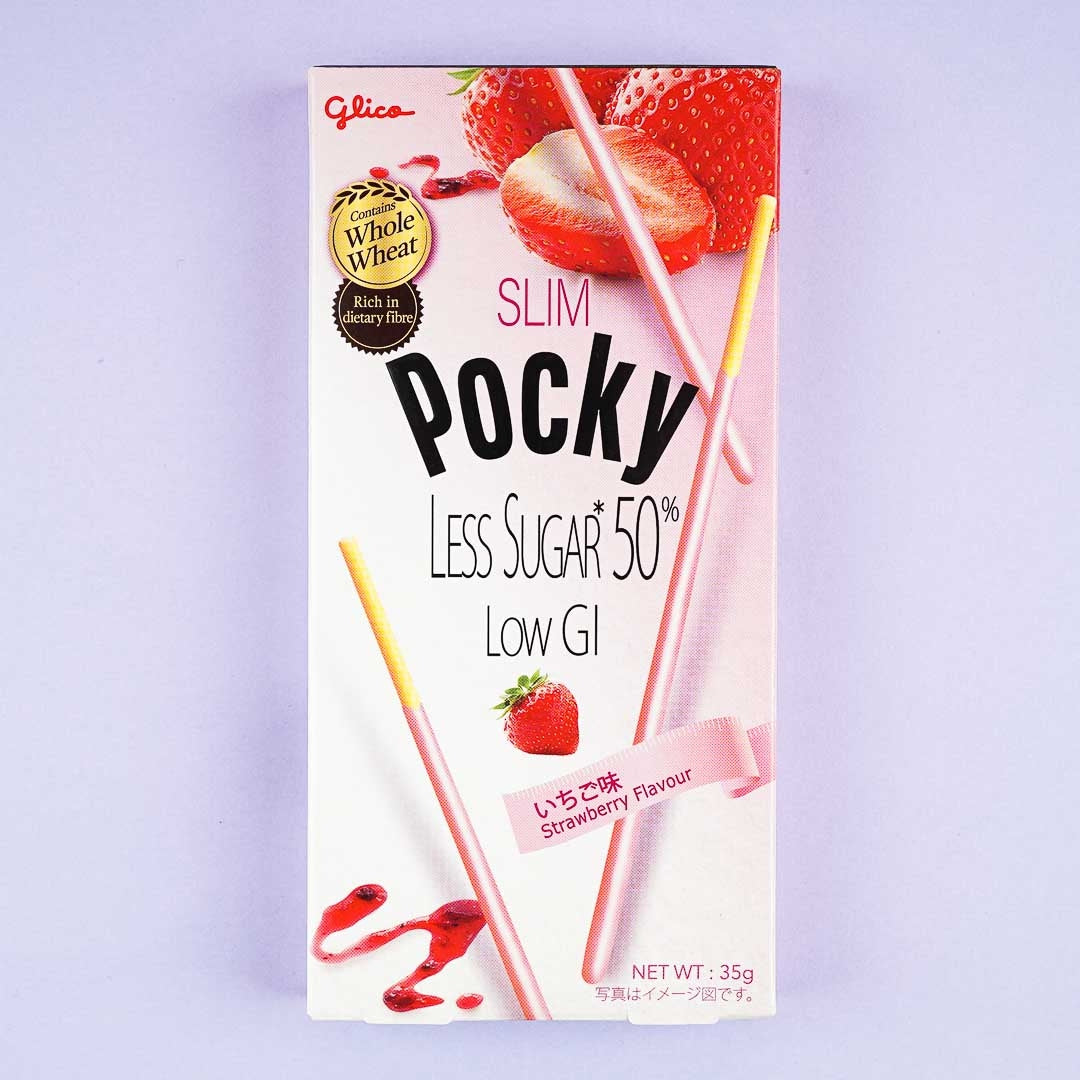 Slim Pocky Biscuit Sticks - Strawberry