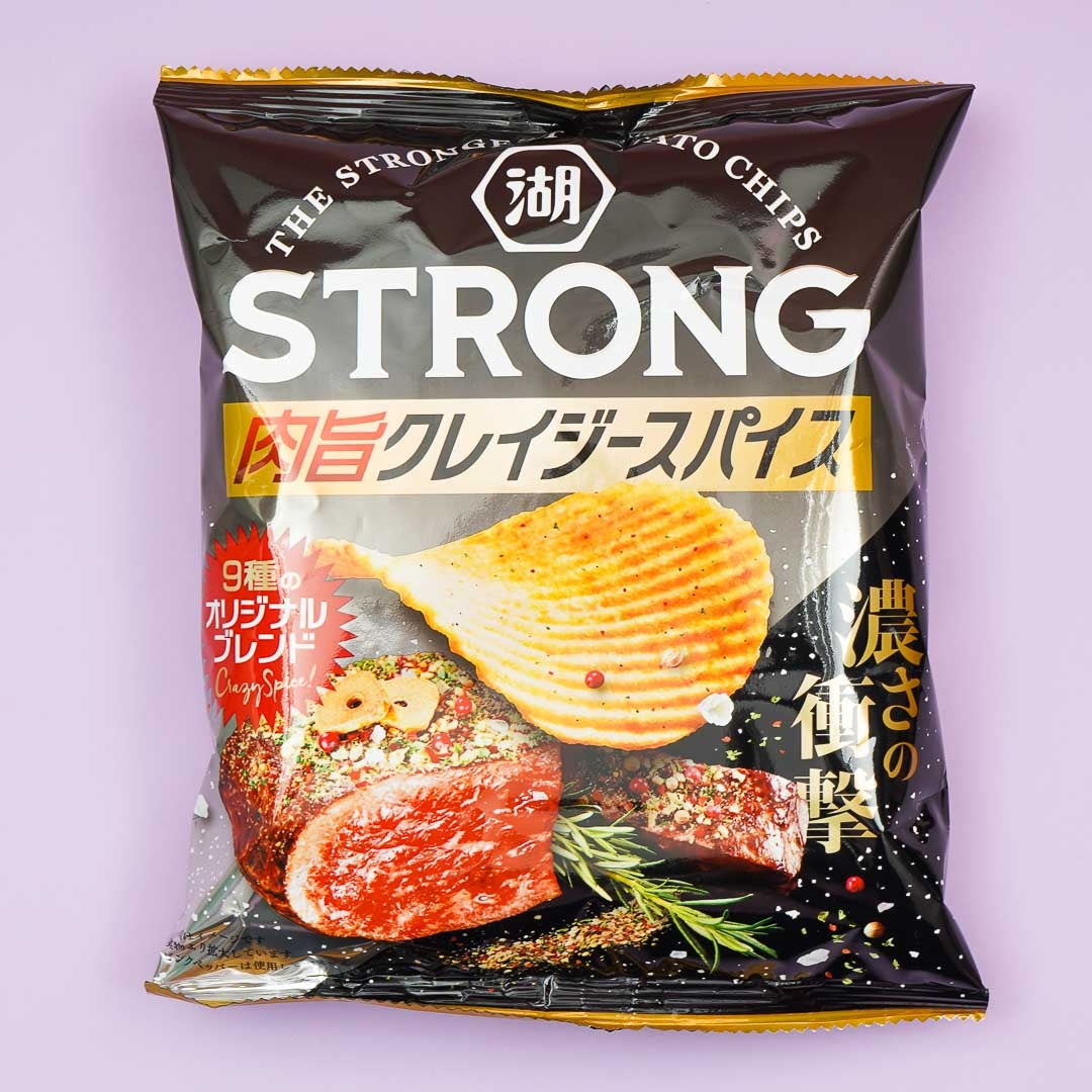 Koikeya Strong Potato Chips - Meaty Crazy Spice