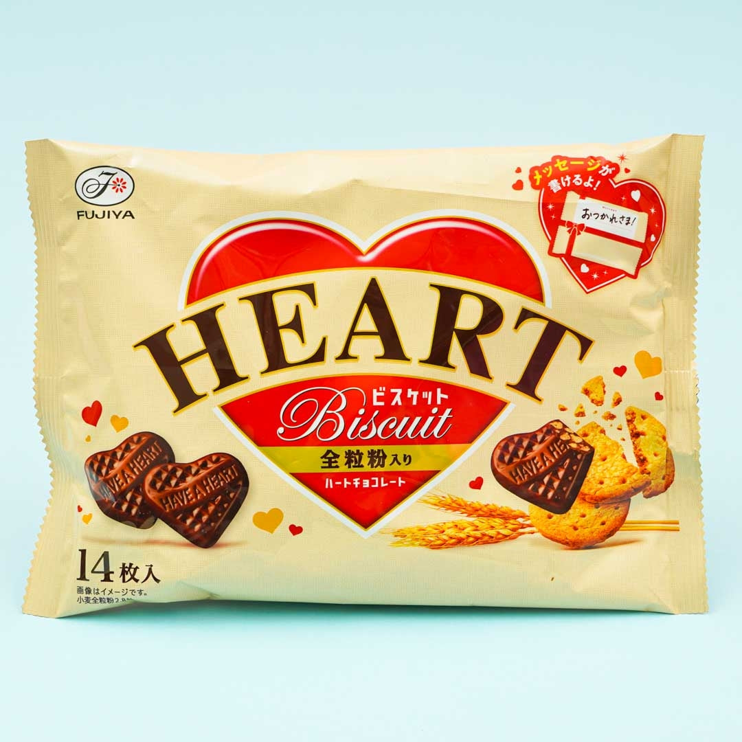 Fujiya Heart Whole Grain Biscuit Chocolate