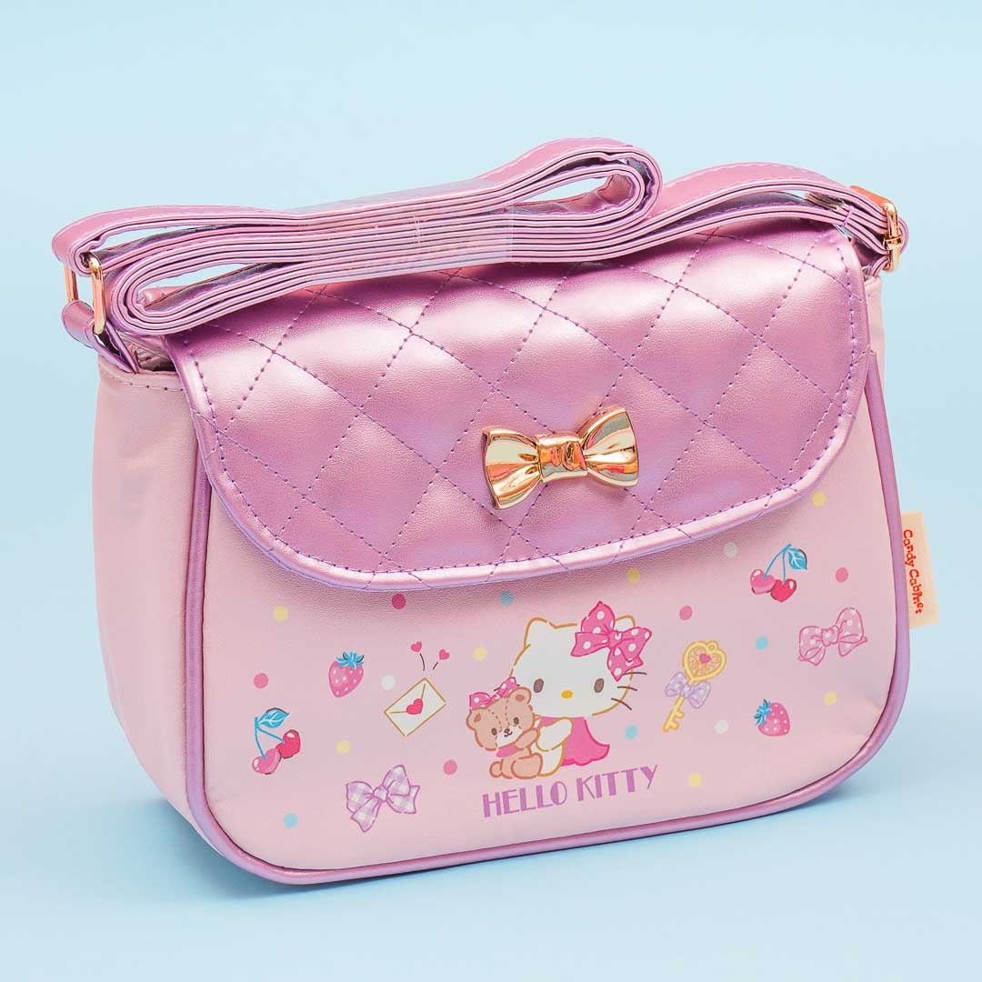 Hello Kitty Ribbons & Fruits Shoulder Bag With Snacks