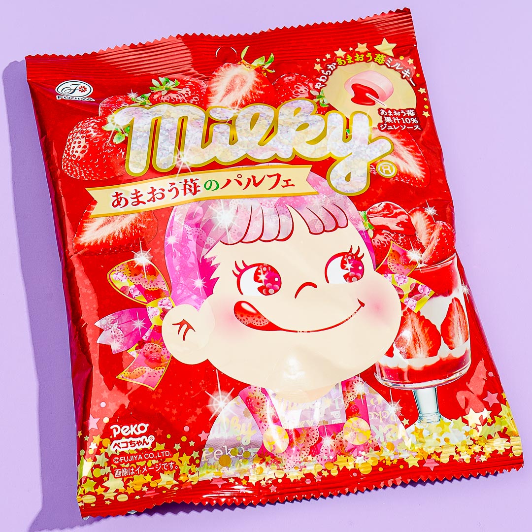 Milky Peko-Chan Strawberry Parfait Candy