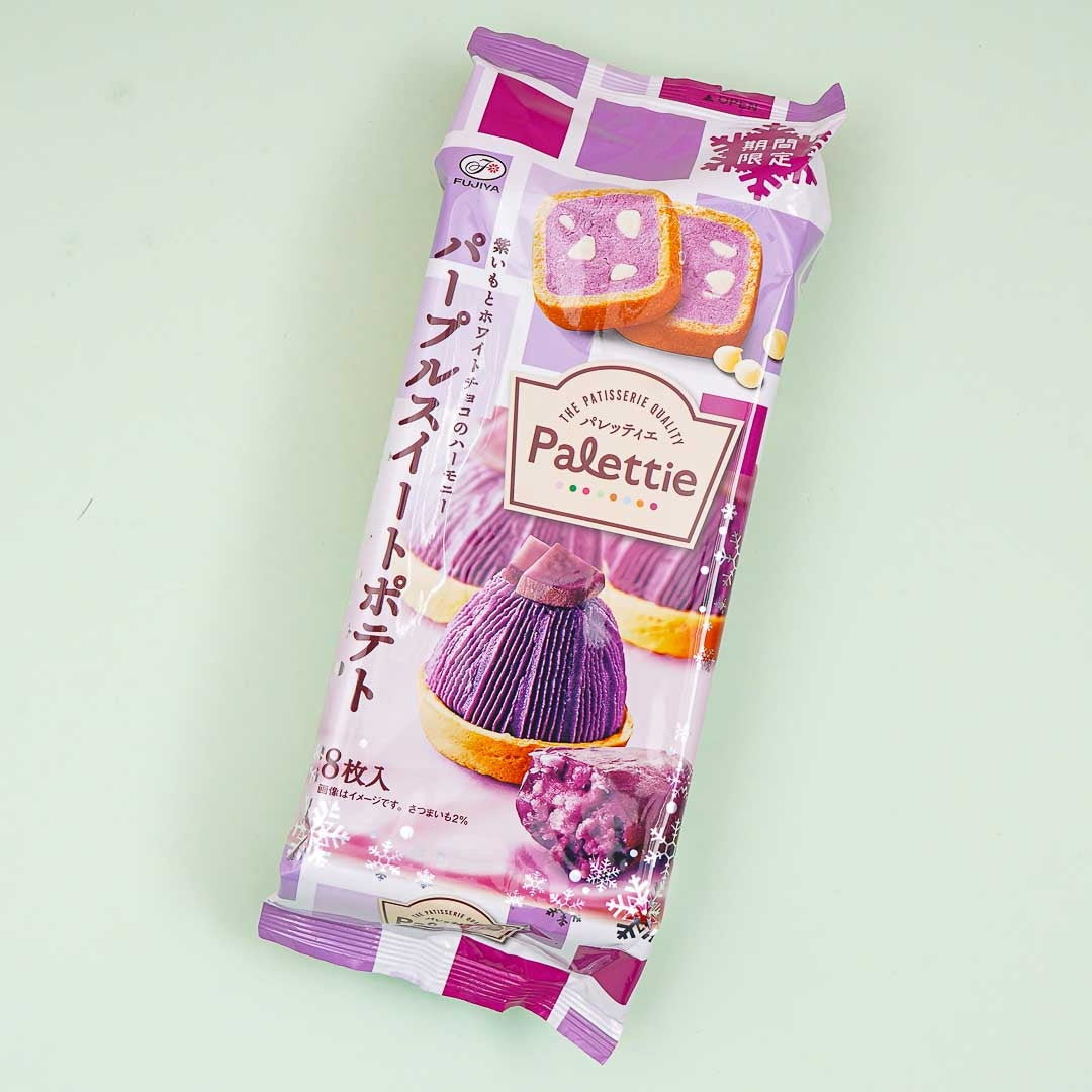 Fujiya Purple Sweet Potato Palettier Cookies