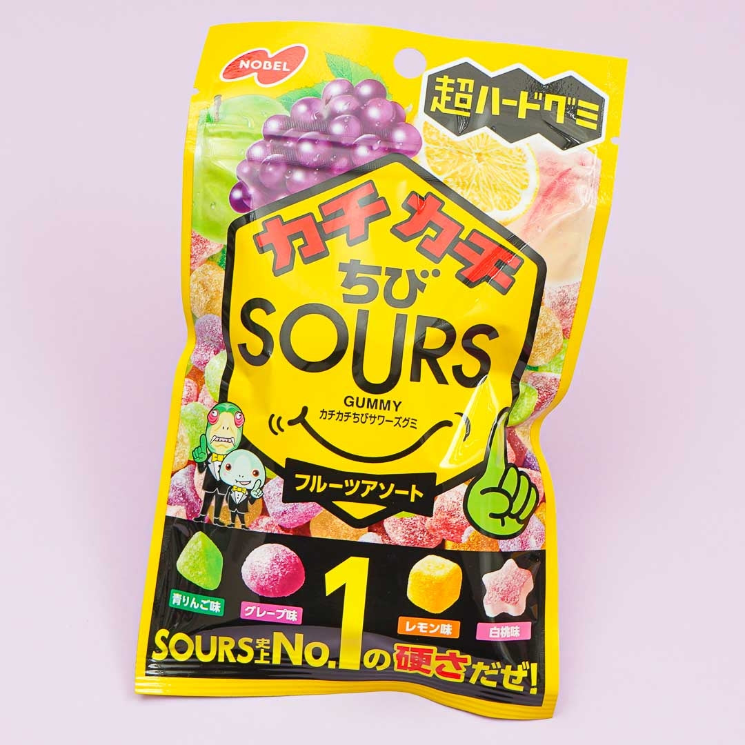 Nobel Sours Hard Gummy - Assorted Fruits