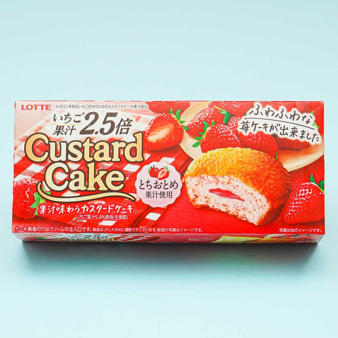 Lotte Custard Cake - Tochiotome Strawberry