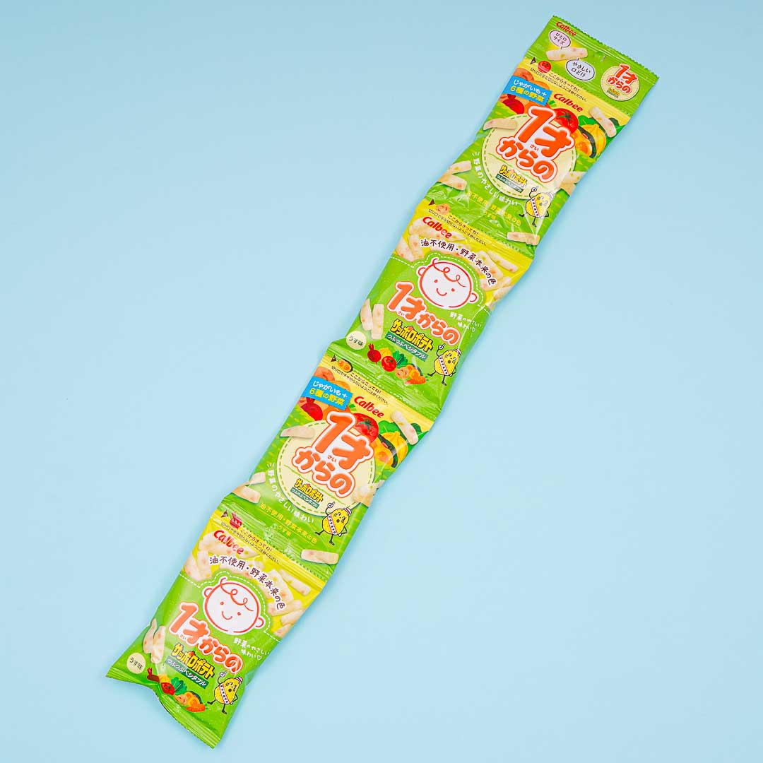 Calbee Sapporo Potato Tsubu-Tsubu Vegetable Snacks Set - 4 pcs