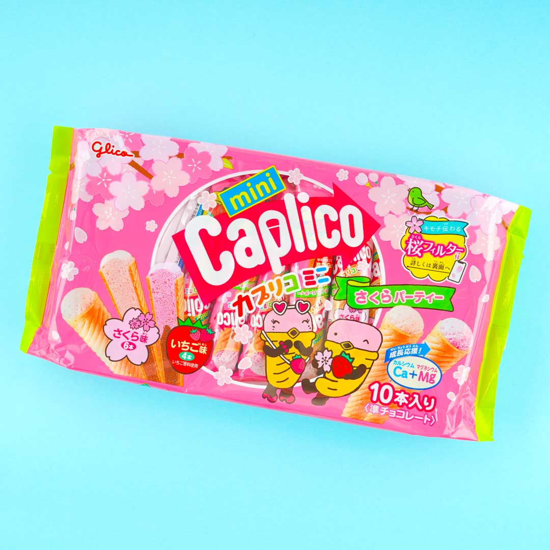 Glico Caplico Sakura Mini Ice Cream Snacks - 10 pcs