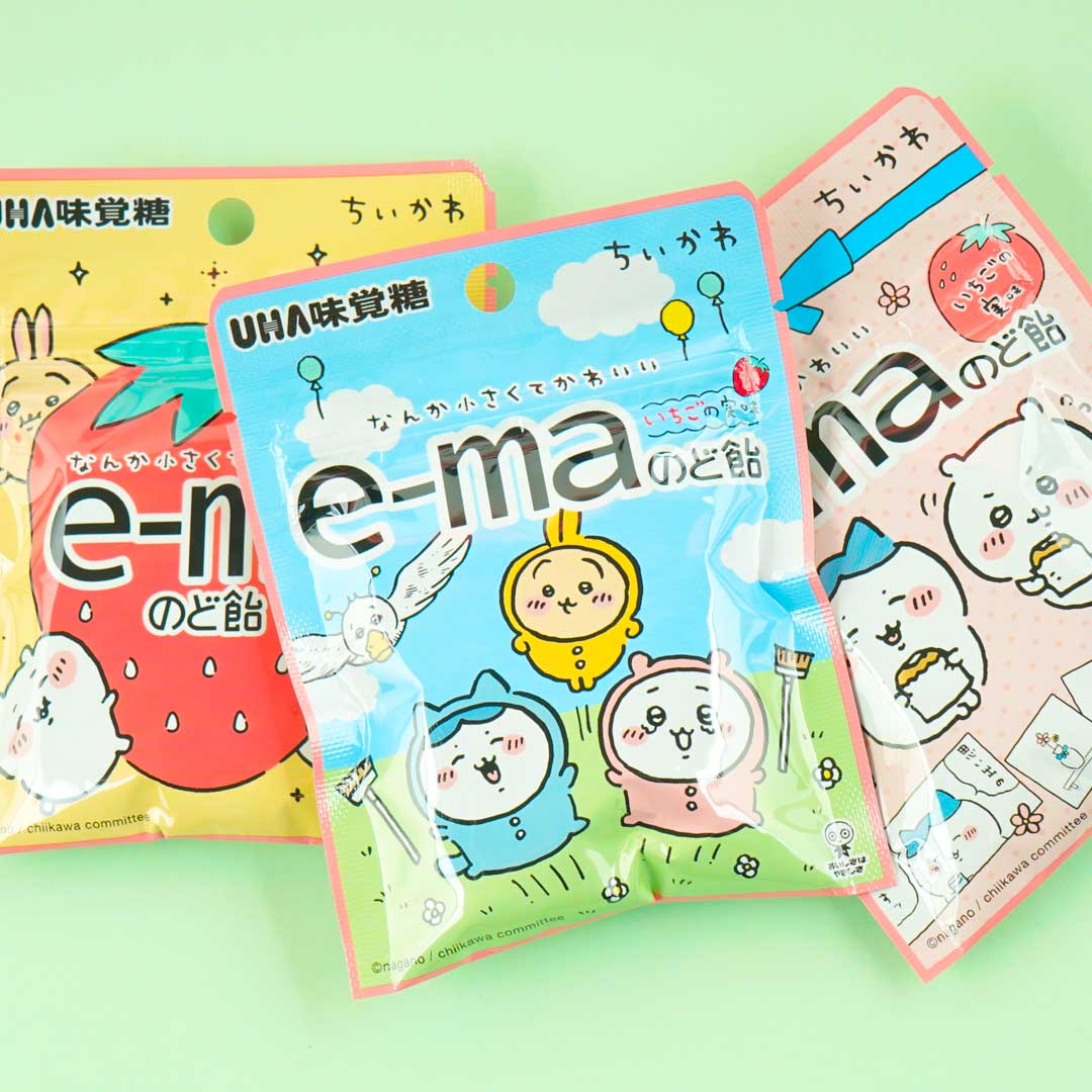 Chiikawa e-ma Throat Candy Bag - Strawberry