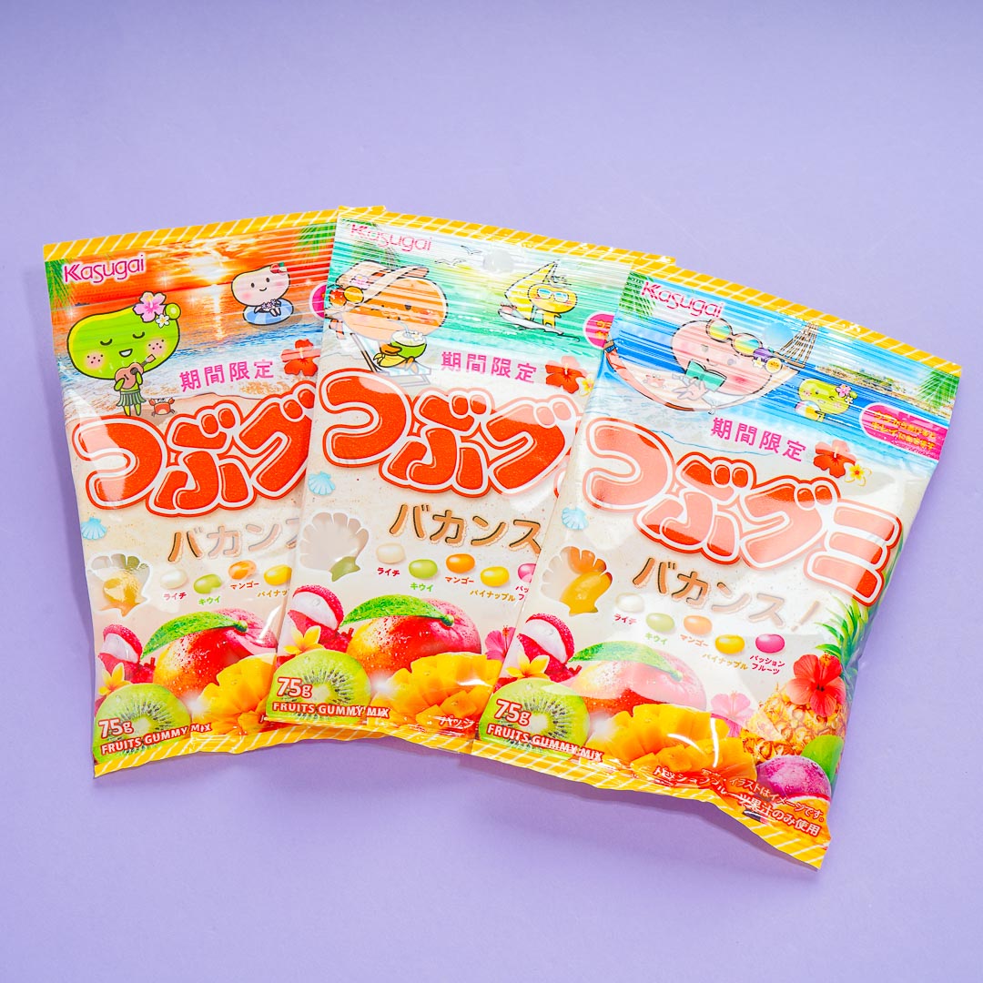 Kasugai Tsubu Gummy Candy - Tropical Fruits