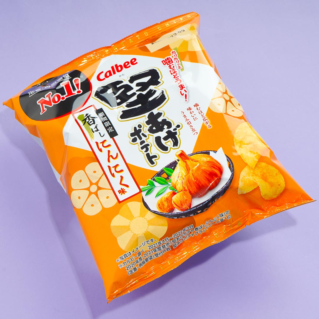 Calbee Kata-age Potato Chips - Chili & Garlic