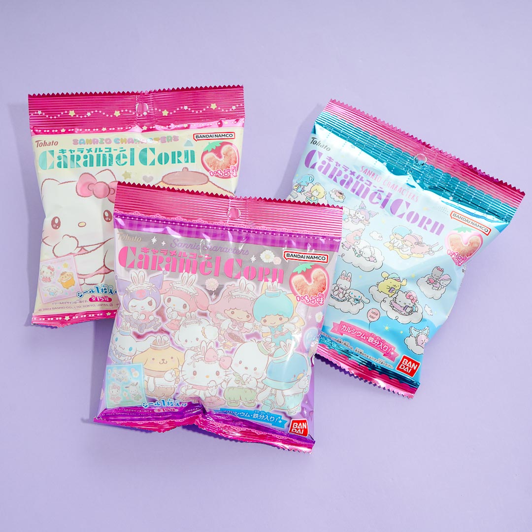 Sanrio Characters Caramel Corn - Strawberry & Milk