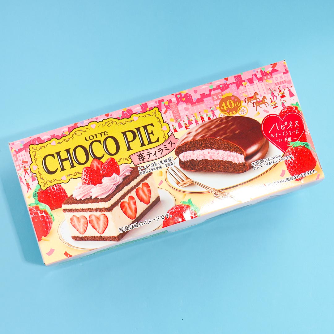 Lotte Happiness Motif Choco Pie - Strawberry Tiramisu