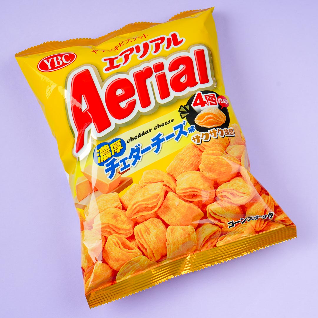 Aerial Corn Snacks - Rich Cheddar Cheese
