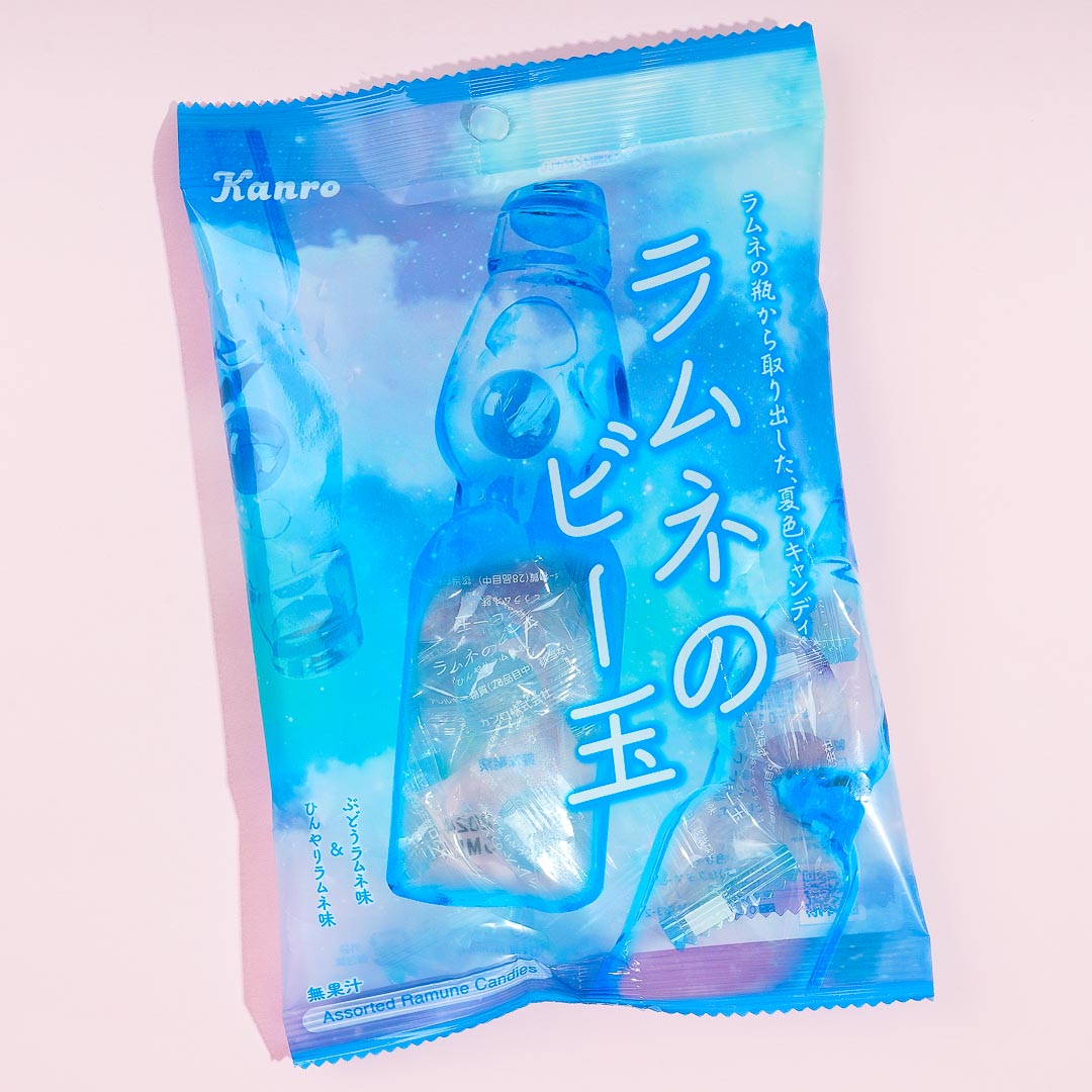 Kanro Ramune Marble Candy - Menthol & Grapes