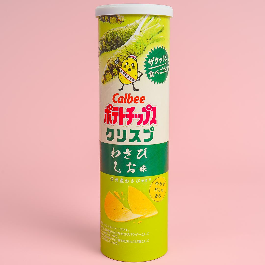 Calbee Potato Chips Crisp - Wasabi & Salt / Large