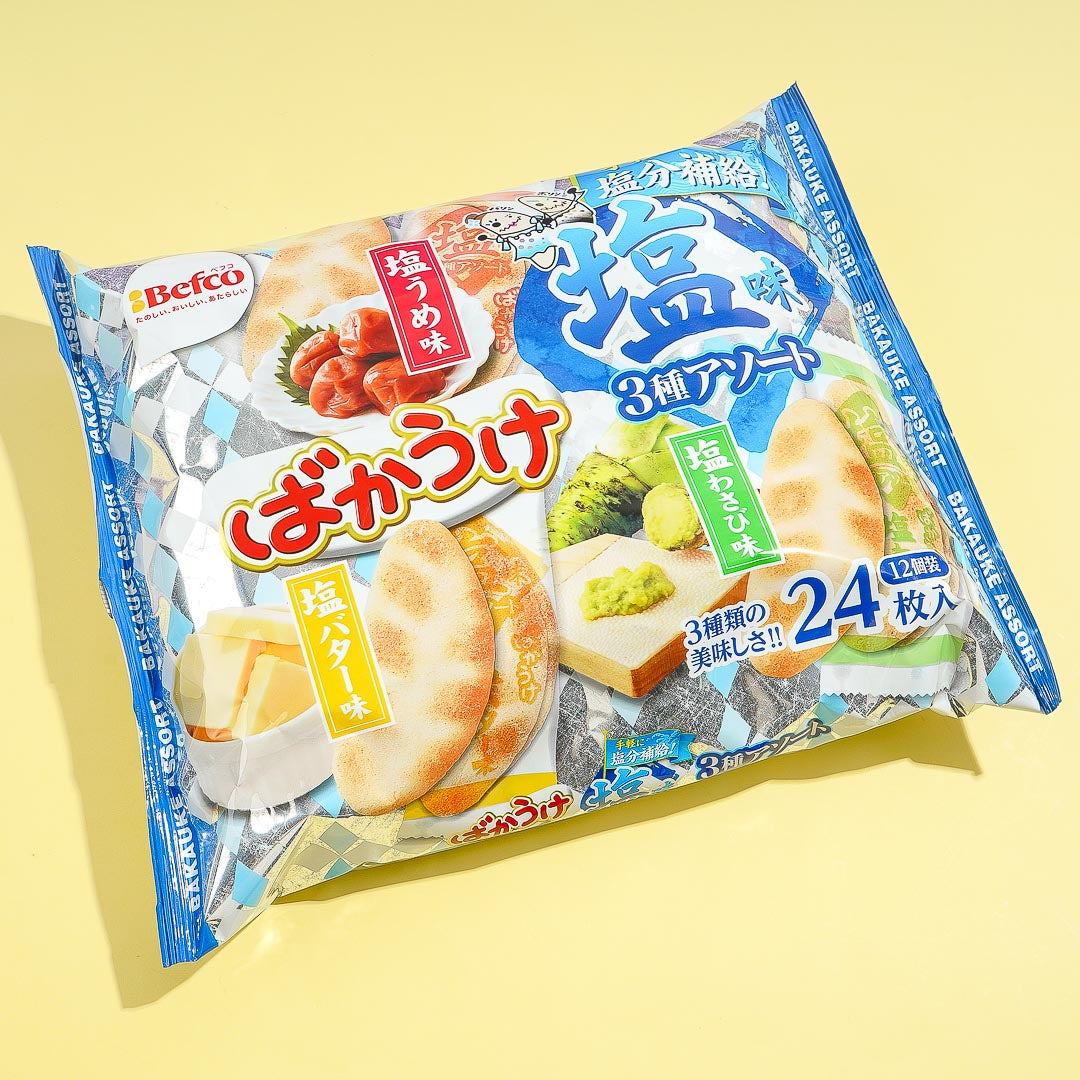 Kuriyama Bakauke Rice Crackers - 3 Salty Types