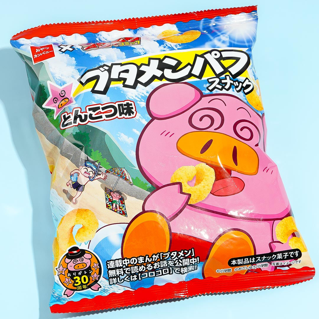 Oyatsu Butamen x CoroCoro Comic Puff Snacks
