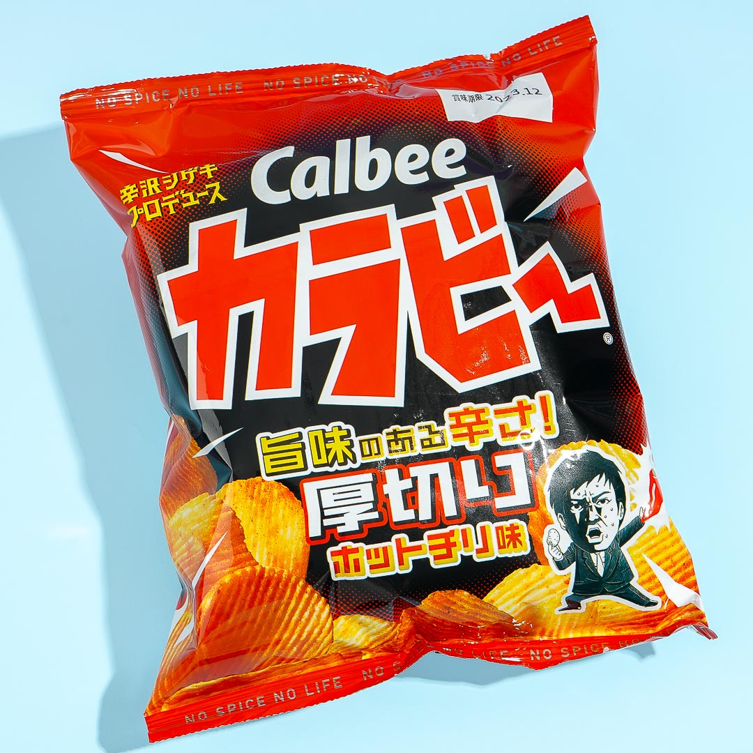 Calbee Thick Sliced Potato Chips - Hot Chili