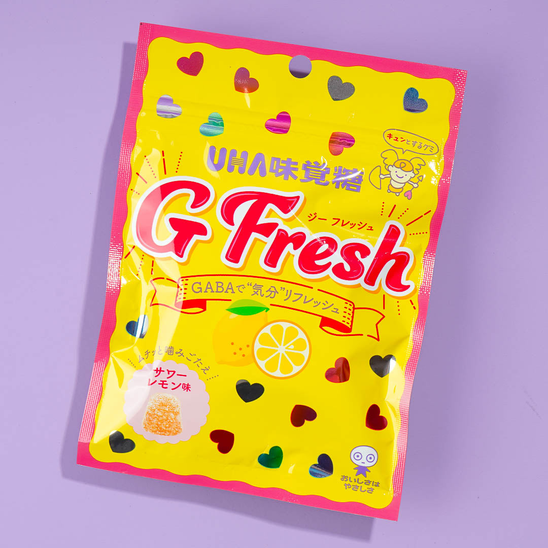 UHA Mikakuto G Fresh Gummy Candy - Sour Lemon