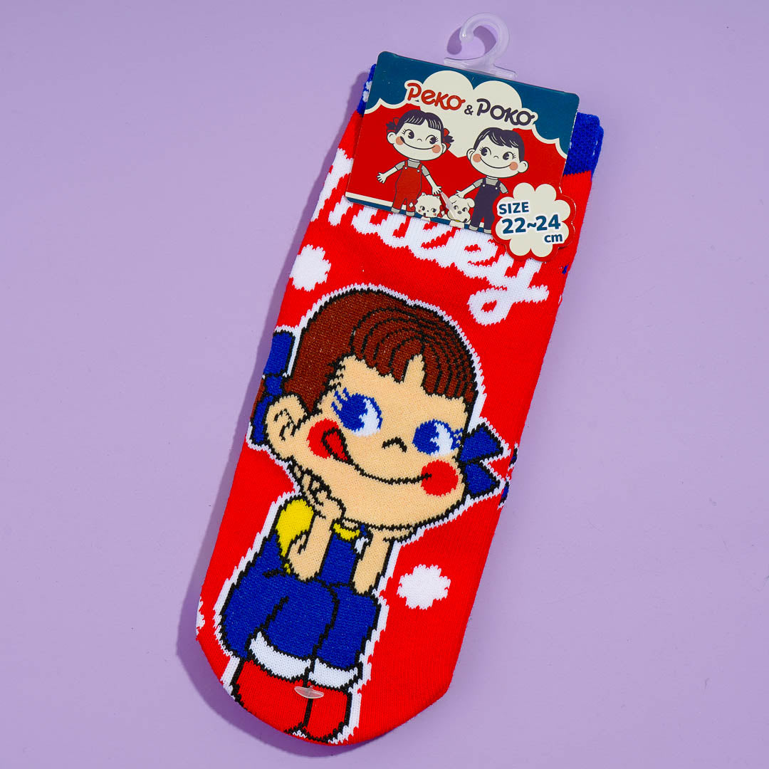 Milky Smiling Peko-Chan Socks