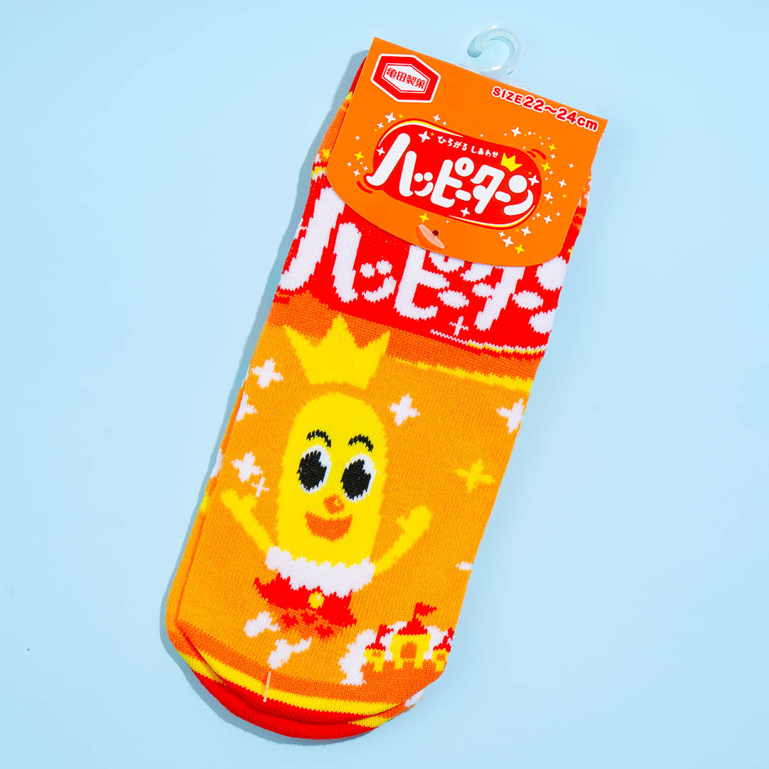 Happy Turn Rice Cracker Socks