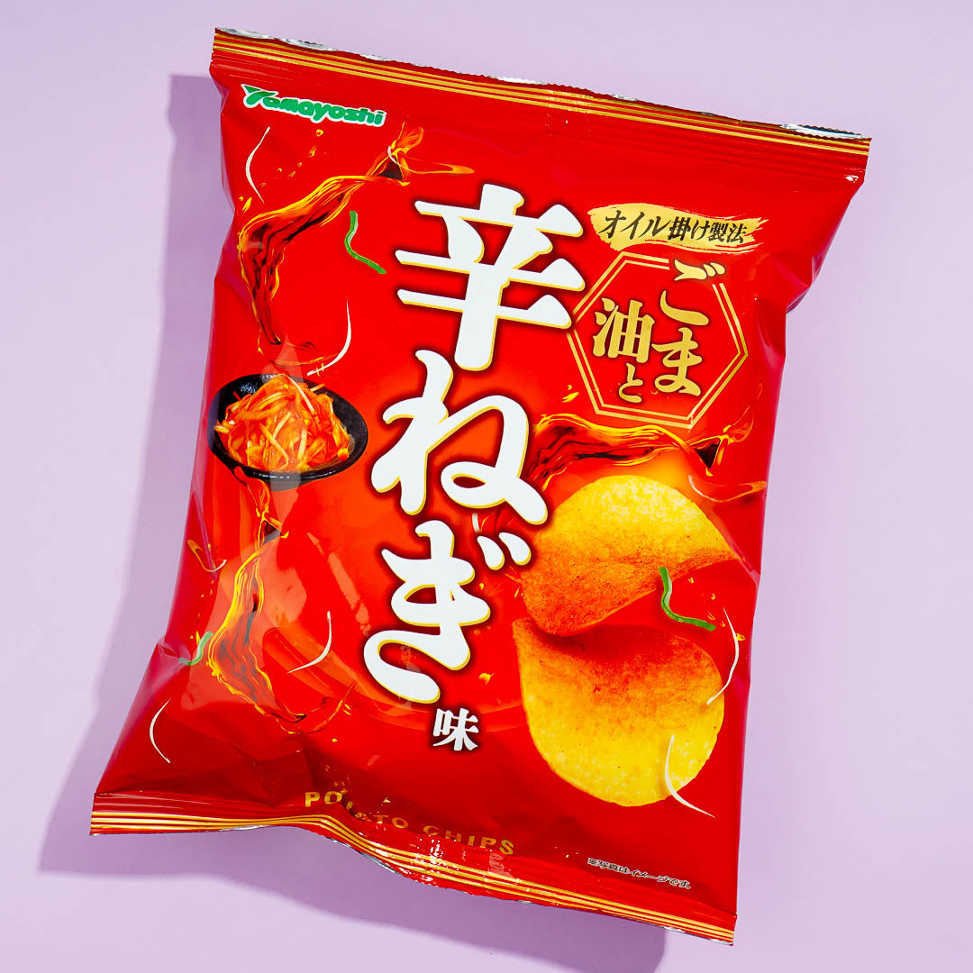 Yamayoshi Potato Chips - Sesame Oil And Spicy Green Onion