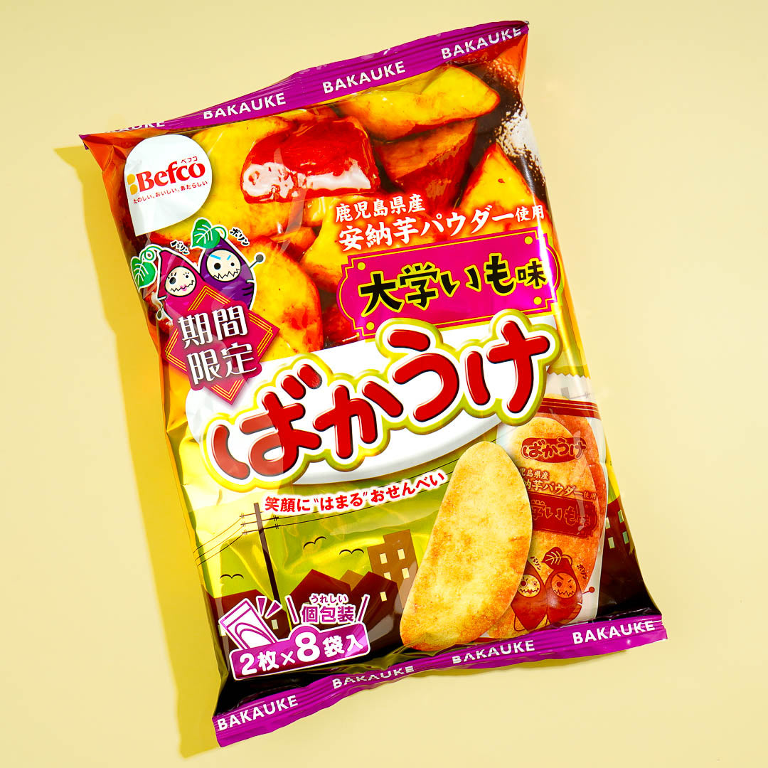 Befco Kuriyama Bakauke Rice Crackers - Candied Sweet Potato