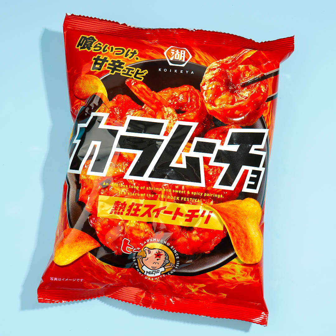 Koikeya Karamucho Potato Chips - Sweet & Spicy Shrimp